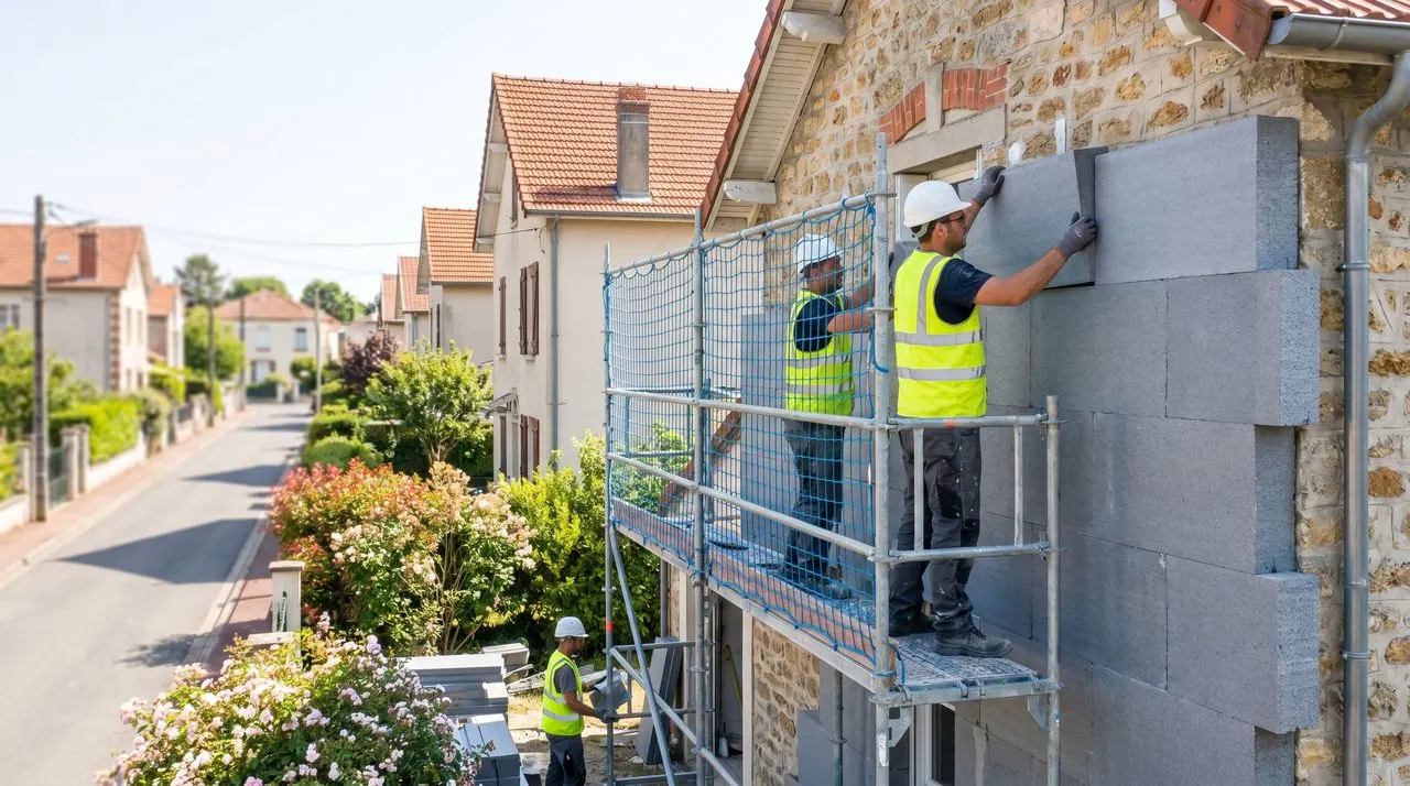 Chantier isolation exterieure